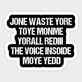 JONE WASTE YORE Funny I Miss You Jone Waste Yore Toye Monme Sticker